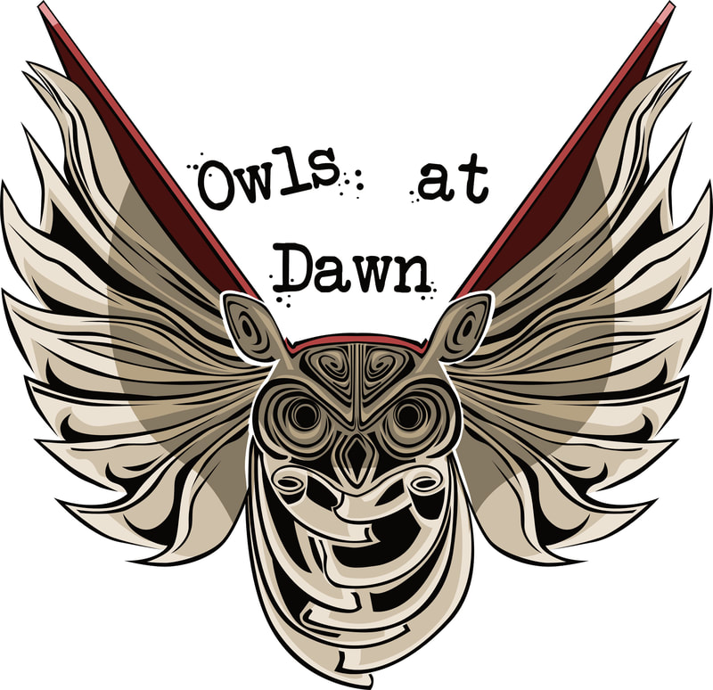 Owls at Dawn Podcast Commissioned Book Owl Design